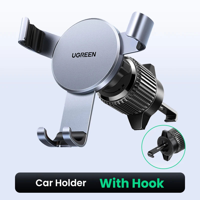 【New-in Sale】UGREEN Car Phone Holder Gravity Phone Stand For Xiaomi Samsung iPhone 15 14 13 Pro Max Air Vent Car  Holder Stand