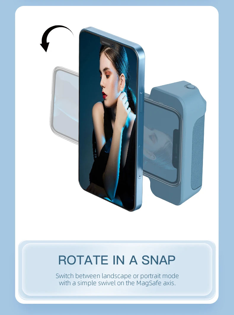 Magnetic Wireless Charger Stand Camera Handle (Bluetooth)
