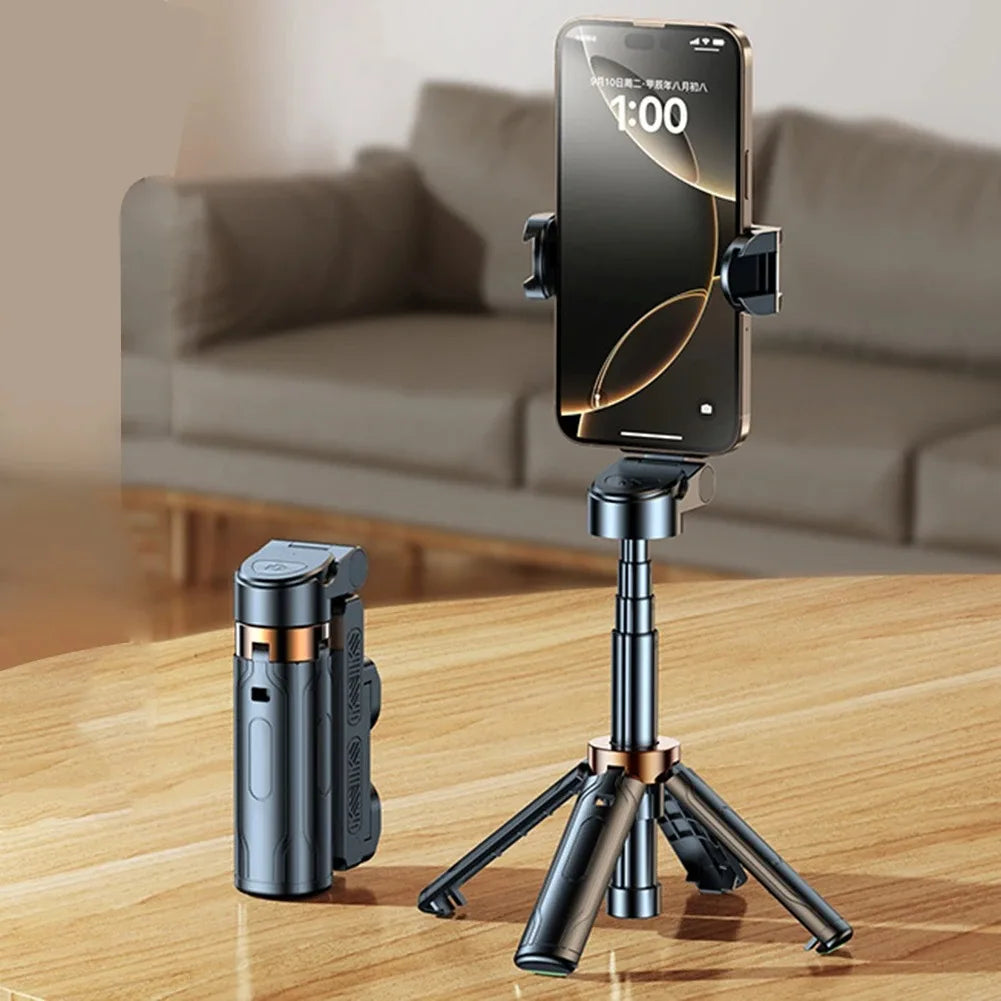 4-Super Mini Selfie Stick Portable Phone Holder Shooting Aid Versatile Integrated Design Bluetooth Remote For Live Broadcas