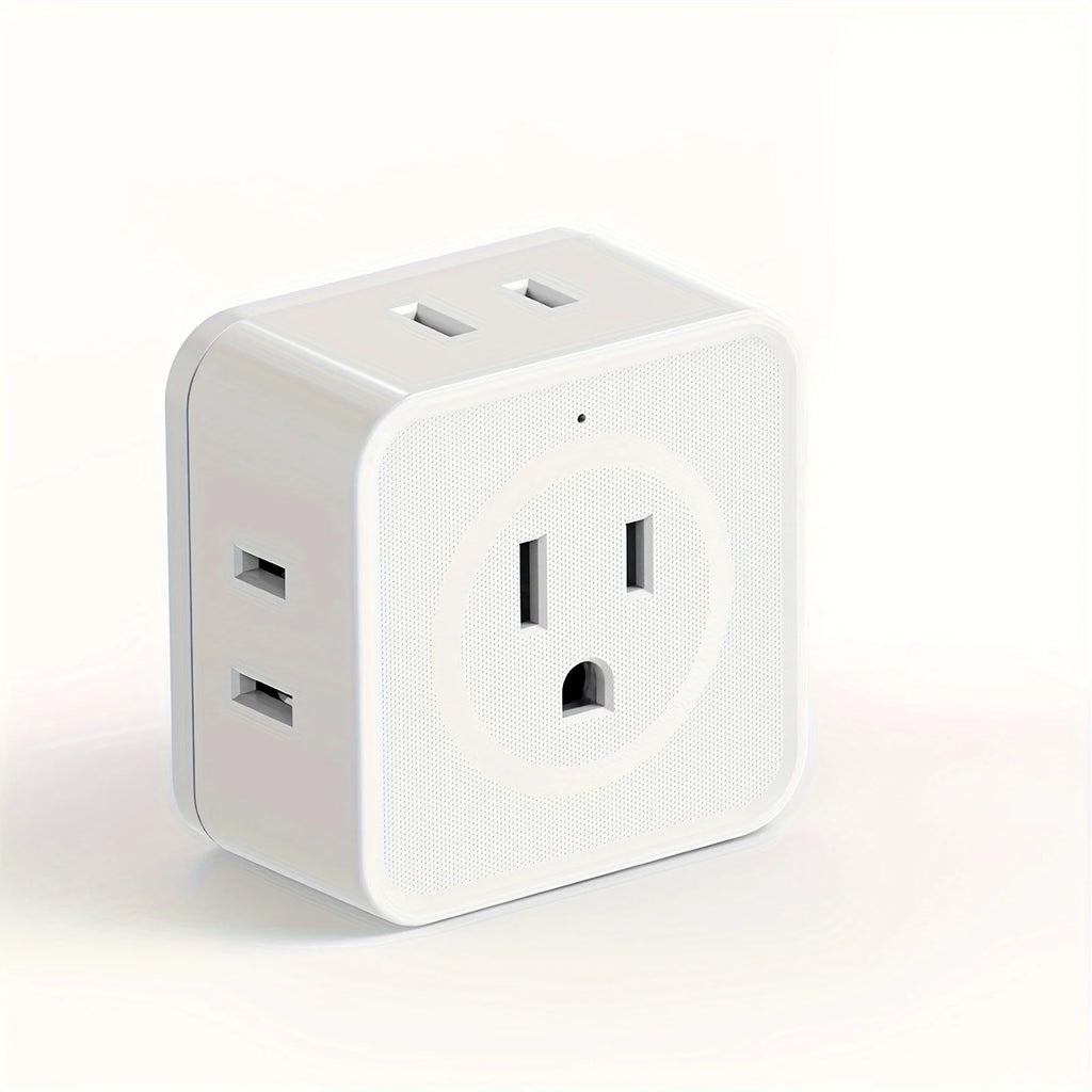 1-JcBlaon 5‑Outlet Wall Adapter with USB Ports | Compact Surge Protector