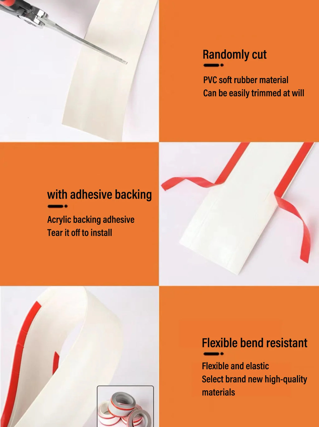 Cable Protector Self-Adhesive PVC Wire Protection Strip Insulation Cord Protection Cover Wear Resistant Prevent Trip Organizers