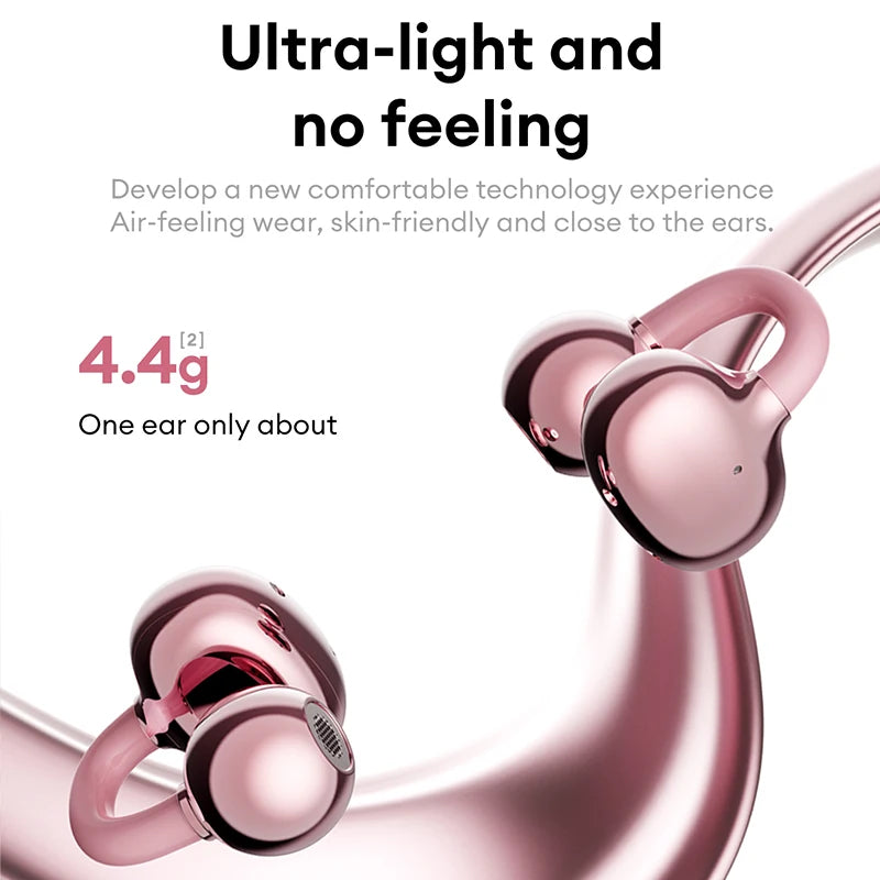 Original Lenovo LE302 Wireless Headphones Ear Clip Bluetooth 6.0 Earphones HIFI Stereo Music Call Game Noise Cancelling Earbuds
