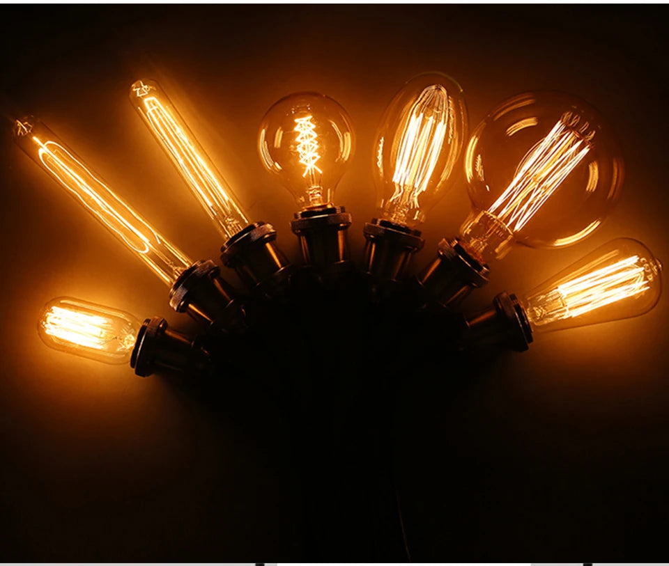 Vintage Edison Bulb E27 40w 220v Ampoule Vintage Bulb Edison Lamp Filament Incandescent Light Bulb Indoor Decor Edison Lamp