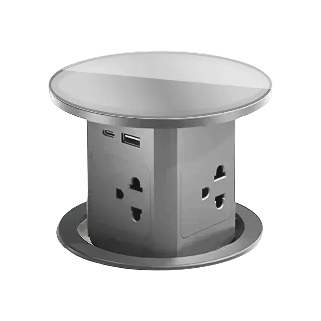 Intelligent Hydraulic Pop-Up Socket: Universal Plug, USB, Wireless Charging