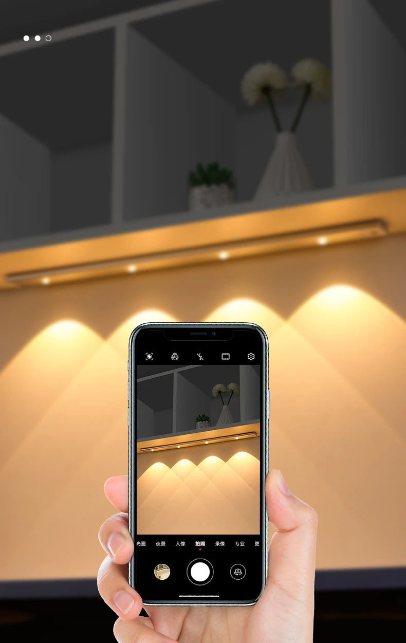 2-Motion Sensor Light LED Sensor Lamp Wireless Ultra Thin USB LED For Kitchen Cabinet Bedroom Wardrobe Indoor Lighting Night Light