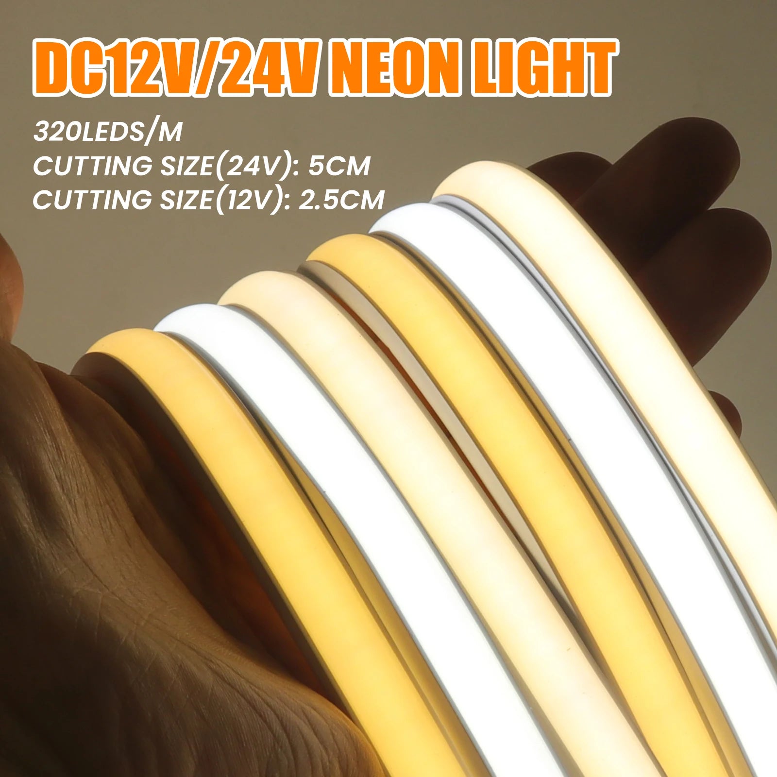 Premium LED COB Light Strip - Touch Dimmer Flexible Lighting Solution
