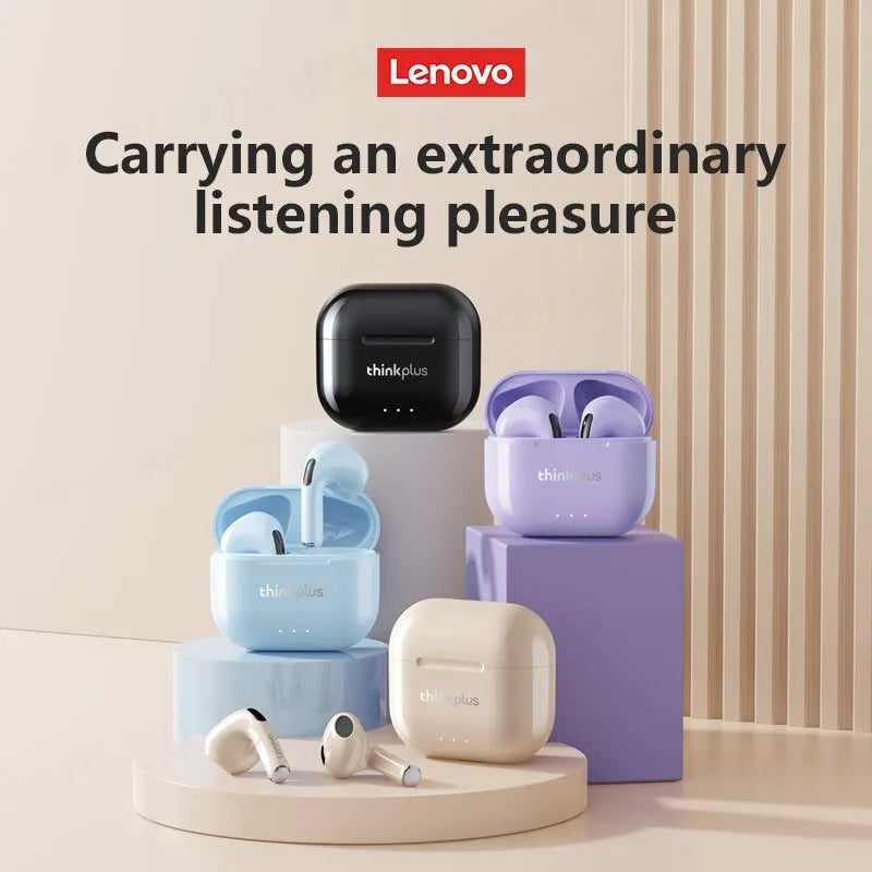 Original Lenovo LP40 Plus Wireless Headphones TWS 5.3 Bluetooth Headset Music Game Earphones Sport Call Noise Reduction Eaubuds