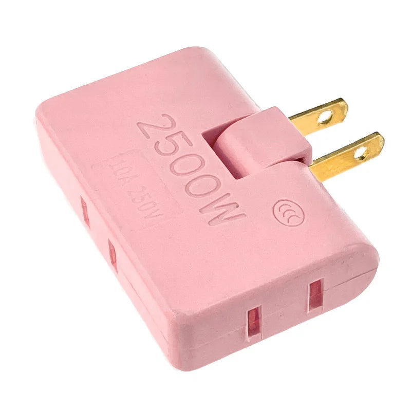 4 in 1 Wall Outlet Extension US Electrical Socket 180 Degree Plug Adapter Mexico Canada Travel Aadapter Portable Power Converter