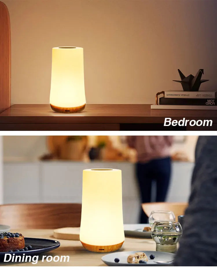 LED Night Light – 13-Color Changing RGB Table Lamp (Touch & Remote)
