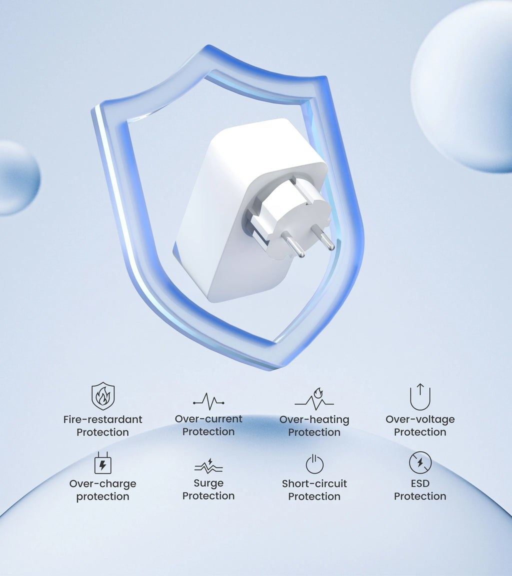 GIRIER Tuya Smart WiFi Plug - GaN Fast Charging Power Socket