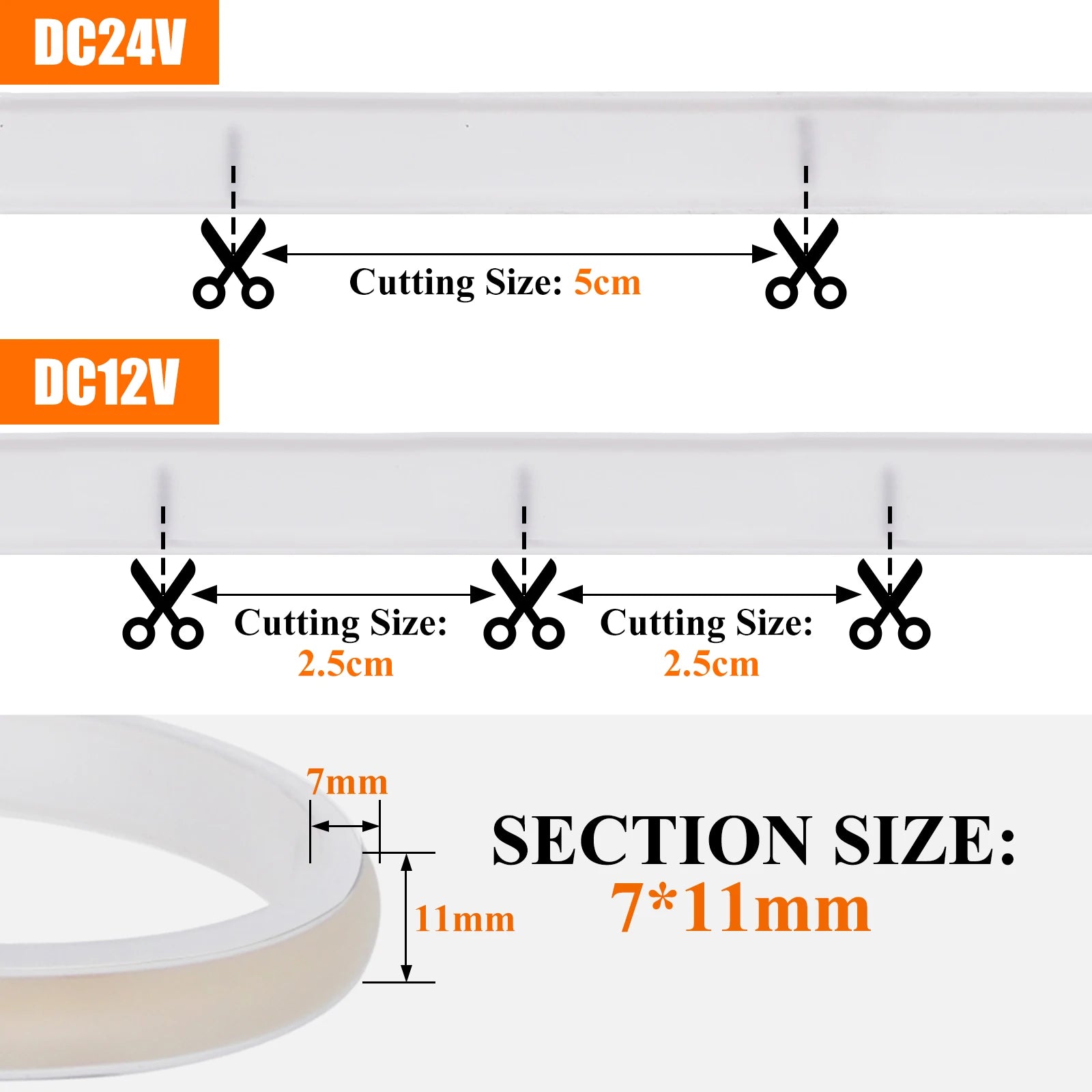 Premium LED COB Light Strip - Touch Dimmer Flexible Lighting Solution