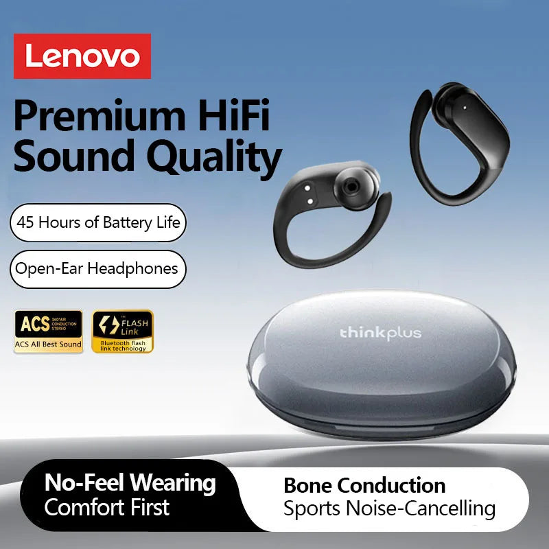 Lenovo XT55 Original Wireless Headphones OWS 5.4 Bluetooth Earphone HIFI Stereo Music Call Game Earbuds Sport Waterproof Headset
