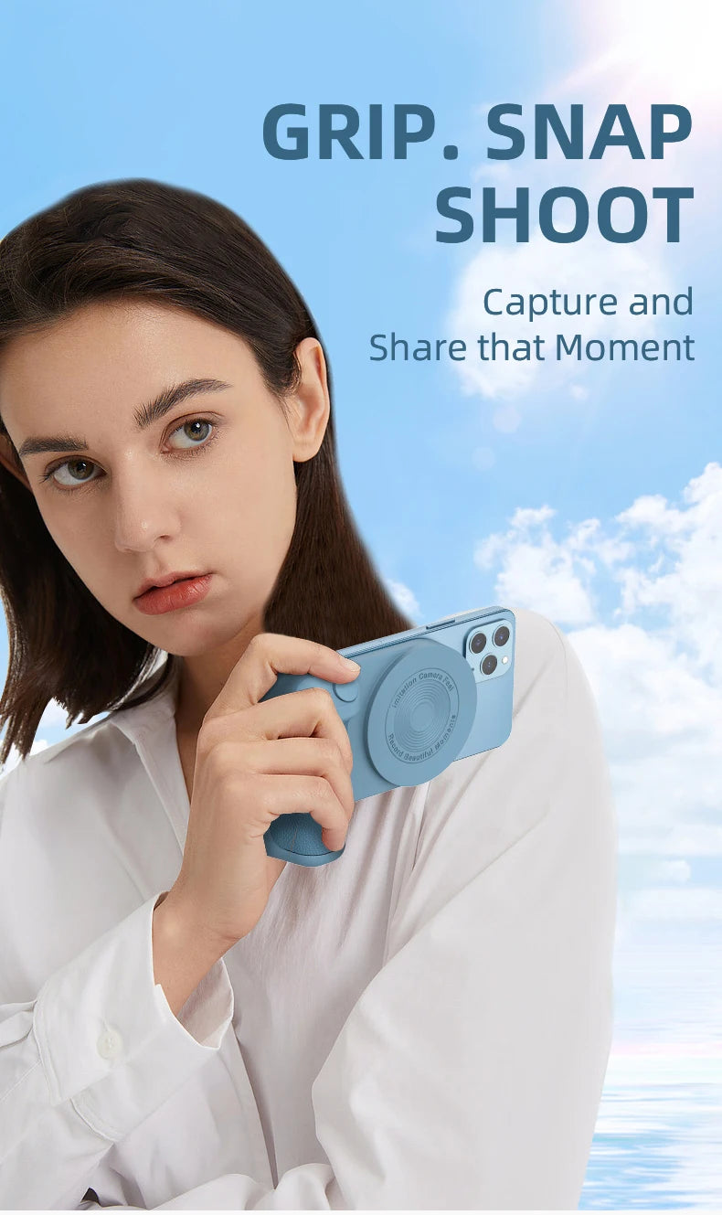 Magnetic Wireless Charger Stand Camera Handle (Bluetooth)