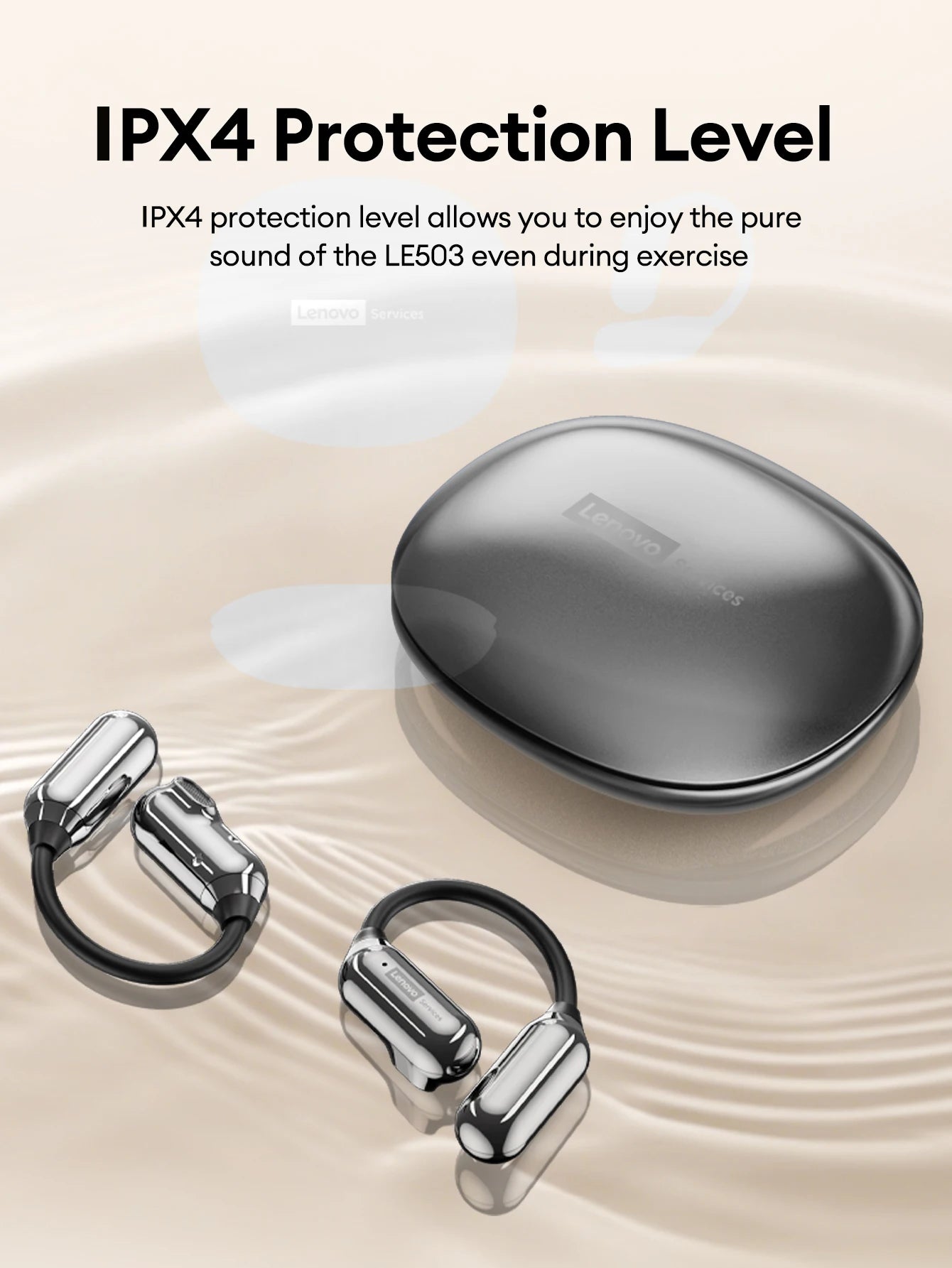 Lenovo LE503 OWS Bone Conduction Wireless 6.0 Bluetooth Headphones HD Stereo Music Game Earphones Noise Cancelling Sport Earbuds