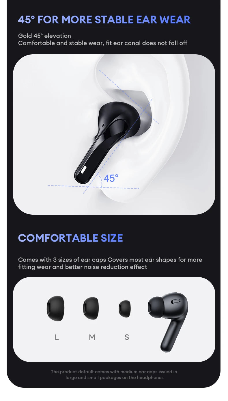 Original Lenovo XT52 Wireless Earphones TWS 5.4 Bluetooth Headphone HIFI Stereo Call Music Noise Reduction Earbuds Sport Headset