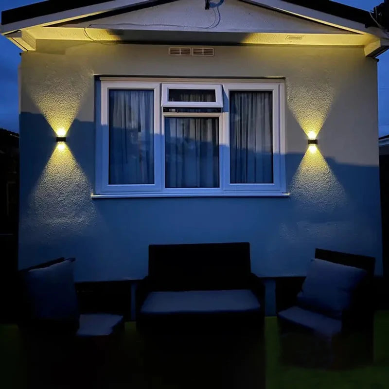2-Solar LED Light, Outdoor Waterproof Wall Lamp, Dusk to Dawn Fence Lighting for Summer Garden Yard Porch Walkway Camping Home Dec