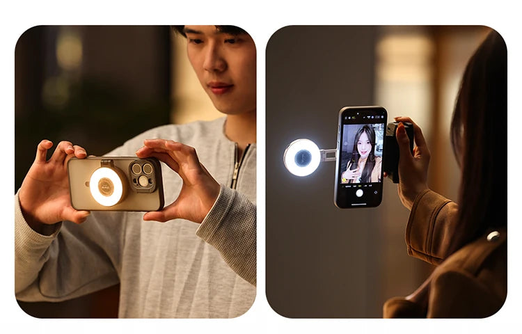 Ulanzi MA35 Selfie HandGrip Booster Bluetooth Shutter for iPhone 16 15 Android phone Photo Stabilizer Cold Shoe 1/4" Screw Mount