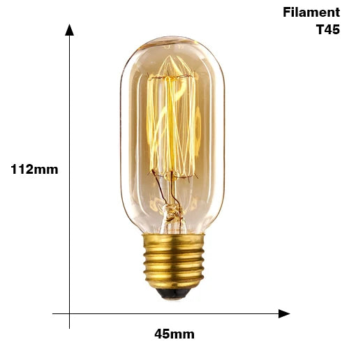 Vintage Edison Bulb E27 40w 220v Ampoule Vintage Bulb Edison Lamp Filament Incandescent Light Bulb Indoor Decor Edison Lamp