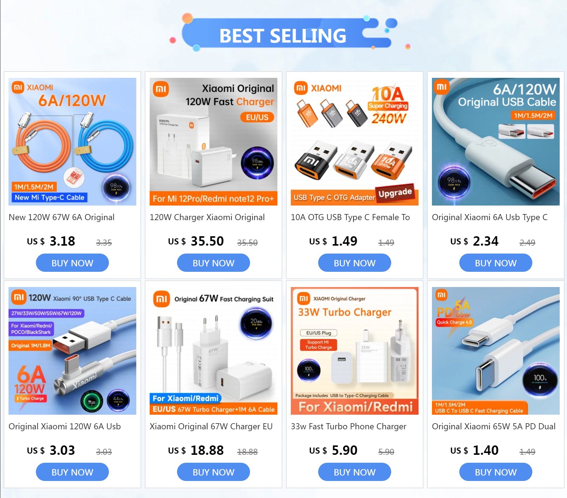 Xiaomi Original 6A Usb Type C Cable Charger 120w Turbo Tipo Fast Charging usbc For Mi 13 12 11 9 Poco Redmi Note 10 Pro K30S Cab