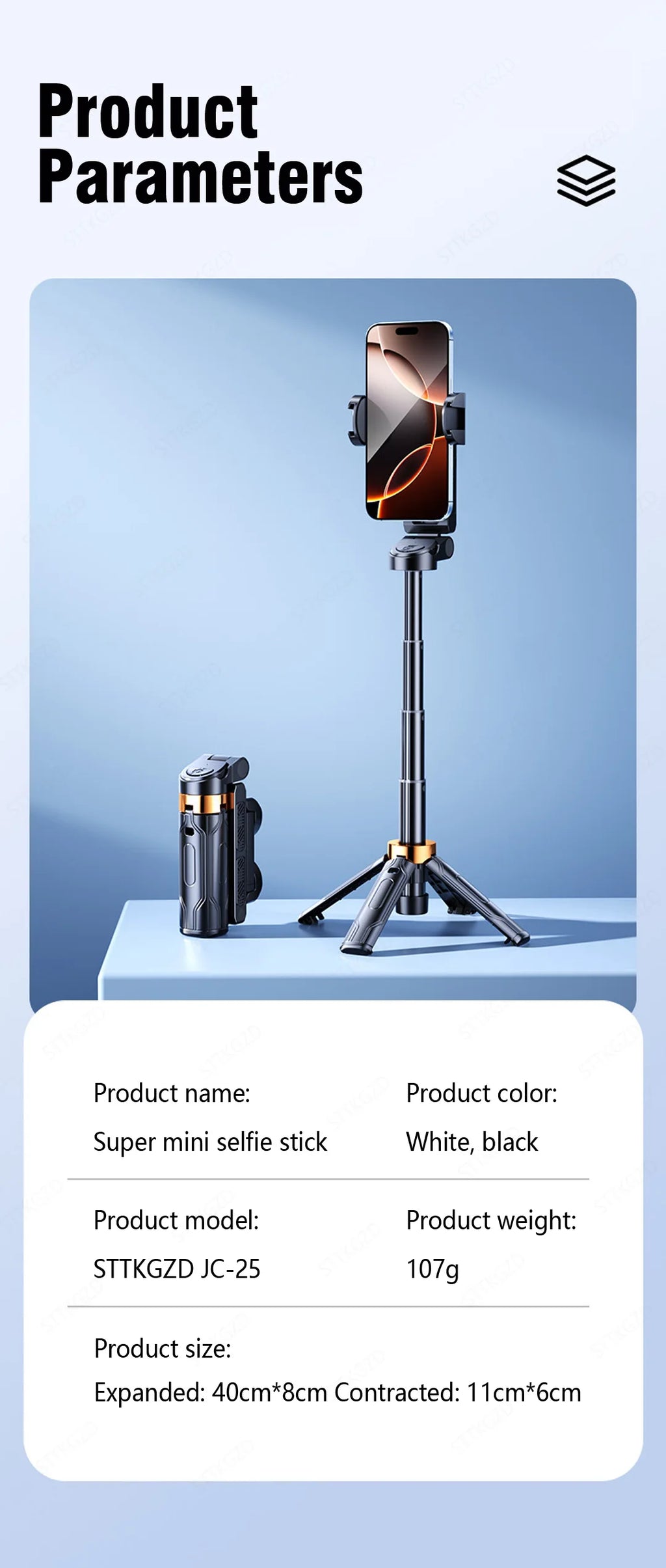 4-Super Mini Selfie Stick Portable Phone Holder Shooting Aid Versatile Integrated Design Bluetooth Remote For Live Broadcas