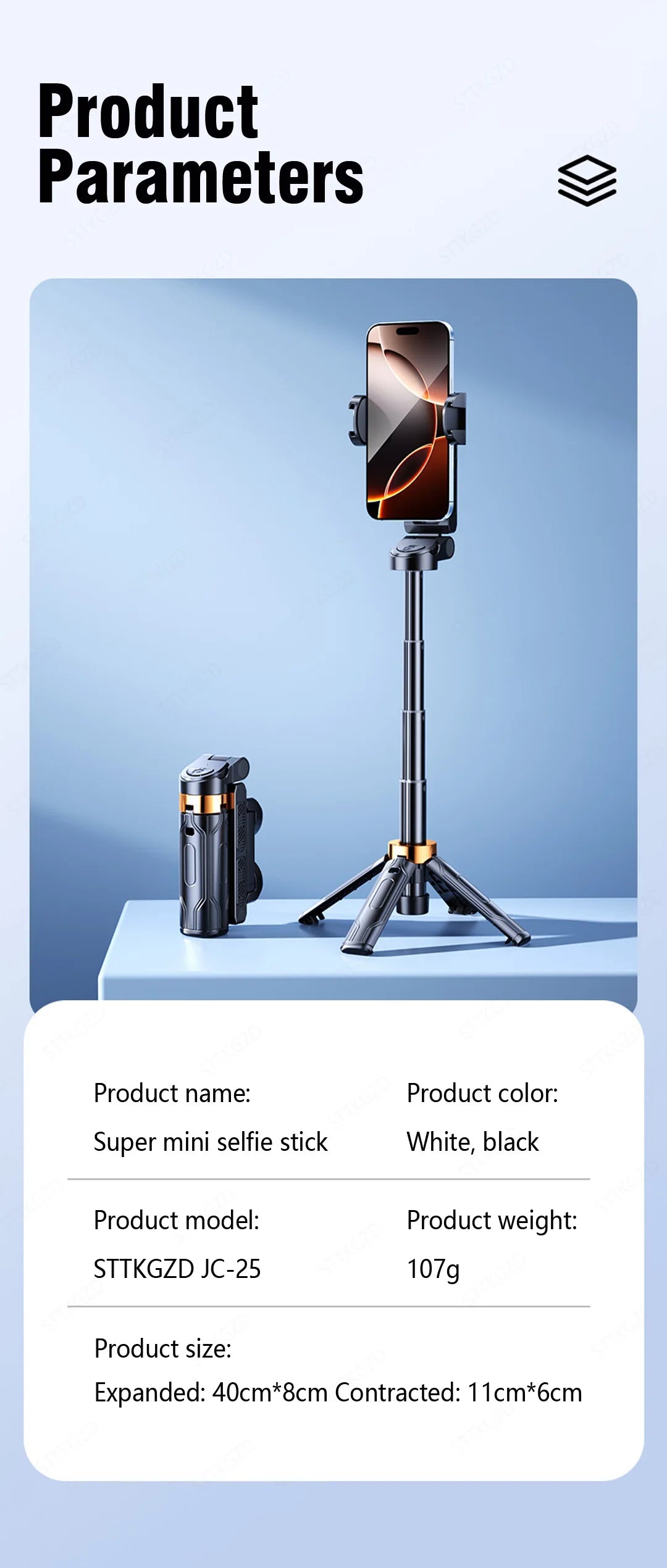 4-Super Mini Selfie Stick Portable Phone Holder Shooting Aid Versatile Integrated Design Bluetooth Remote For Live Broadcas