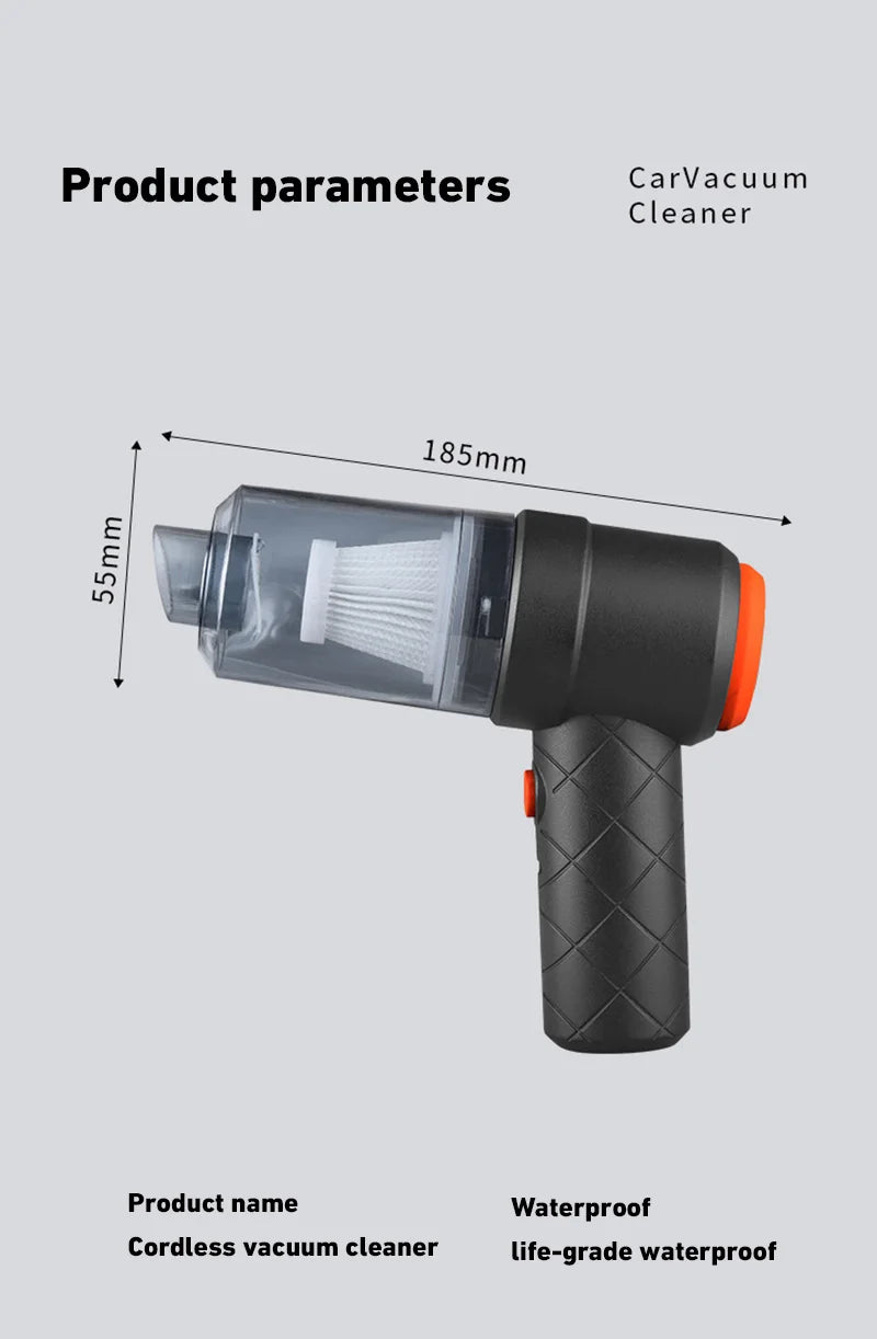 2025 Portable Small Vacuum Cleaner For Multi Purpose Vehicles Small Household Pump Handheld Car Vacuum Cleaner
