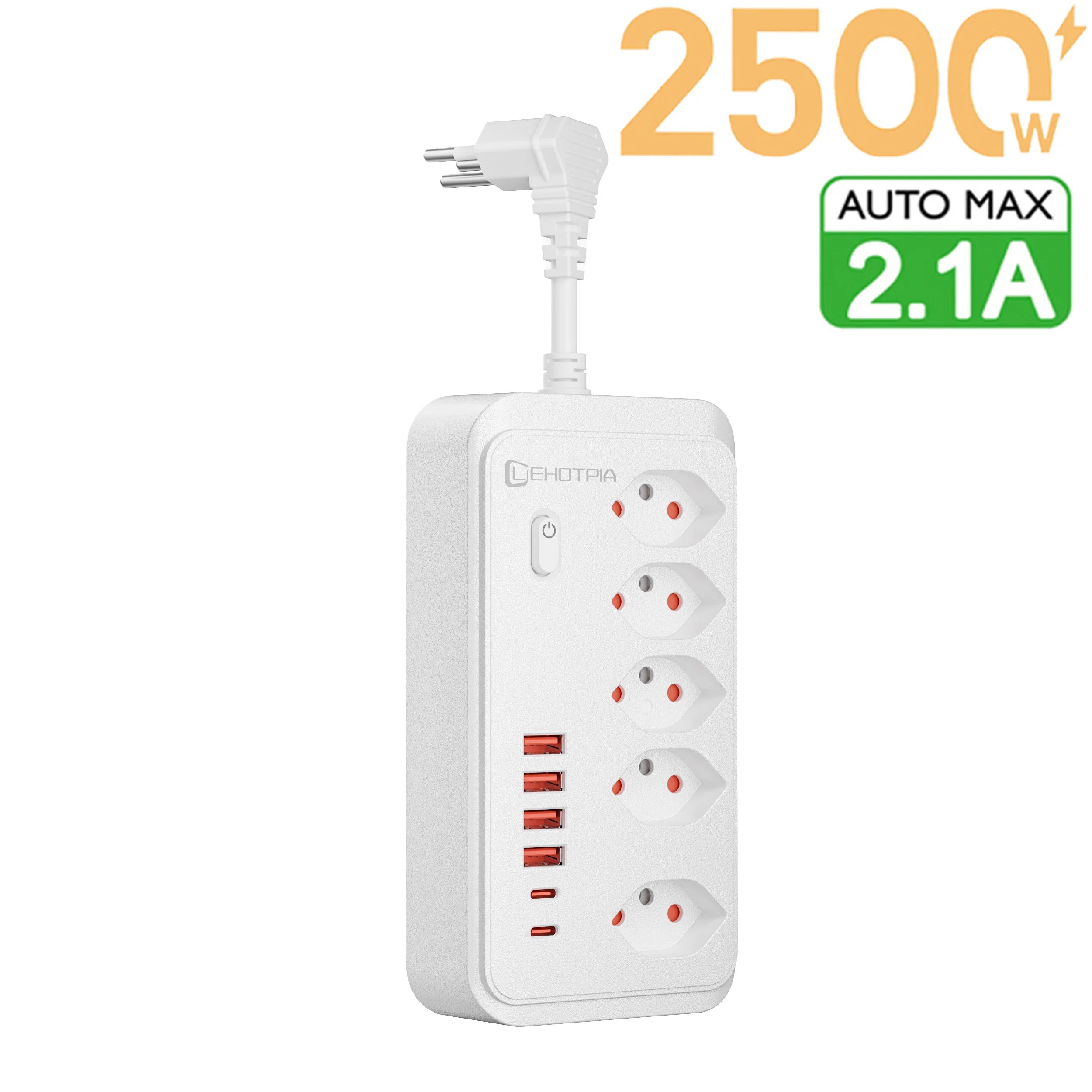 1-Switzerland AC Plug Wall Mounted Socket 1.8M Extension Cord Power Strip Outlets Network Adapter With USB C Ports Phone Chargeing