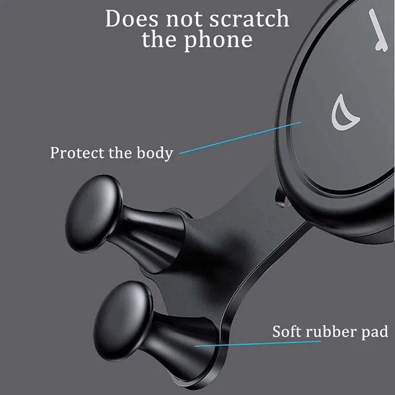 Gravity Car Phone Holder Air Vent Hook Mobile Phone Mount GPS for iPhone Samsung Xiaomi Car Bracket Universal Smartphone Stand