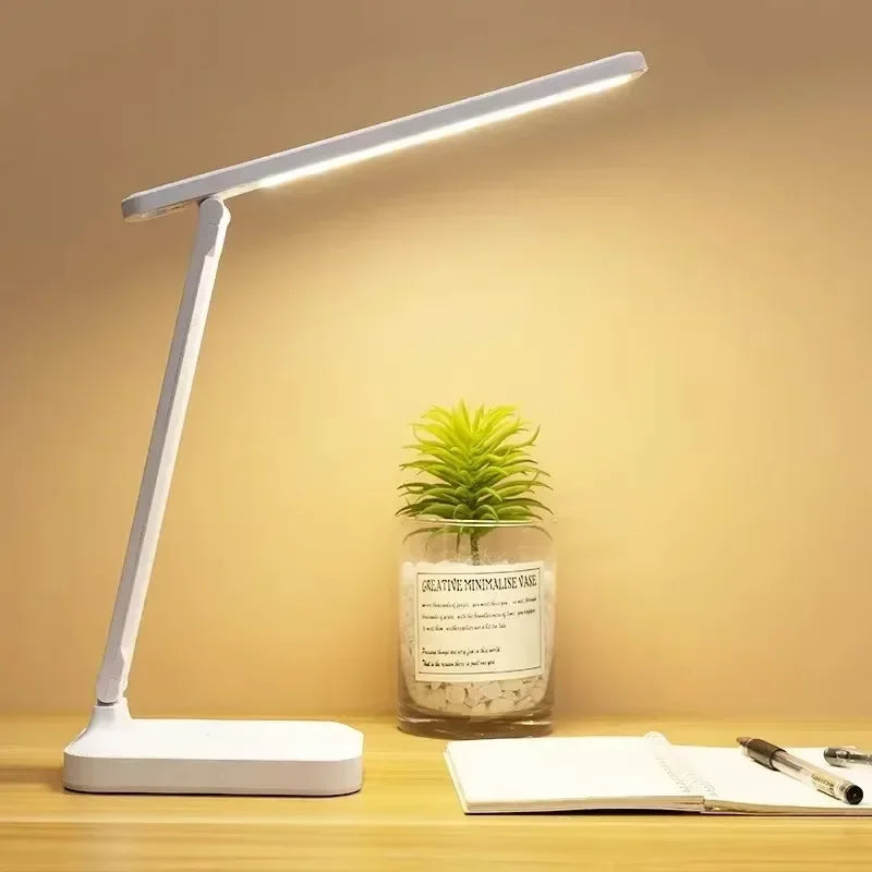 LED USB Dimmable Touch Foldable Table Lamp (Calendar, Clock & Temperature)