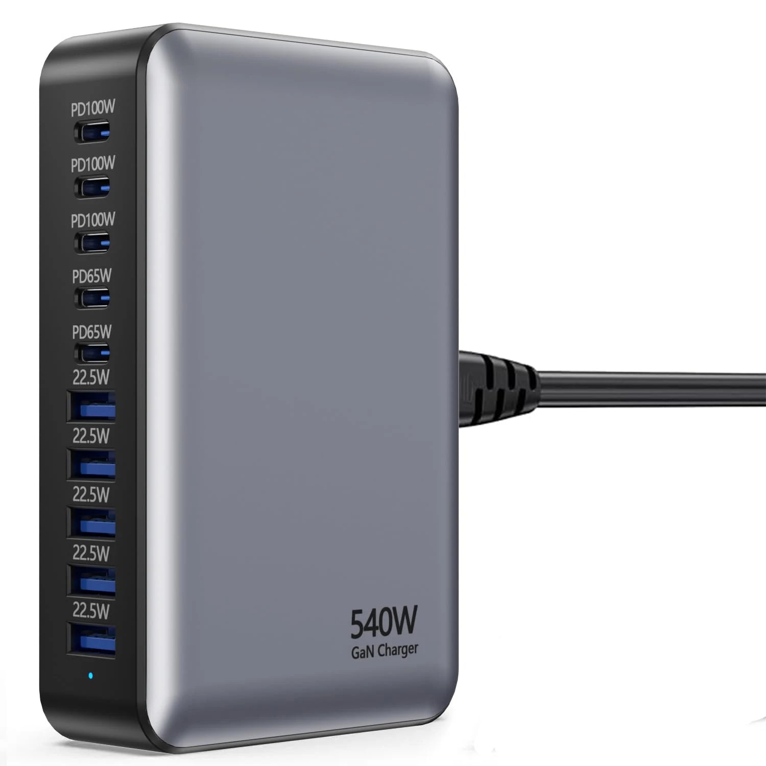 200/300/540/620W GaN high power Multi-Port Fast Charger multiple charging Station for iphone, for MacBook, for Samsung etc