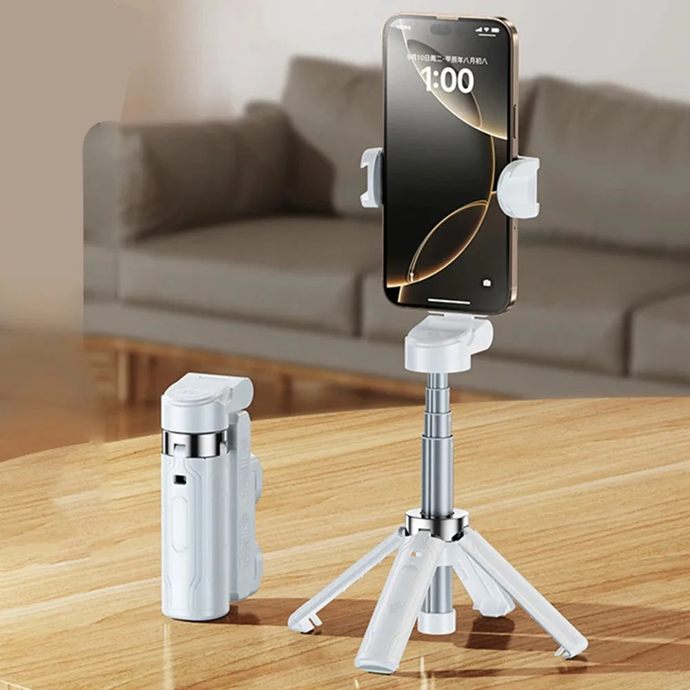 4-Super Mini Selfie Stick Portable Phone Holder Shooting Aid Versatile Integrated Design Bluetooth Remote For Live Broadcas