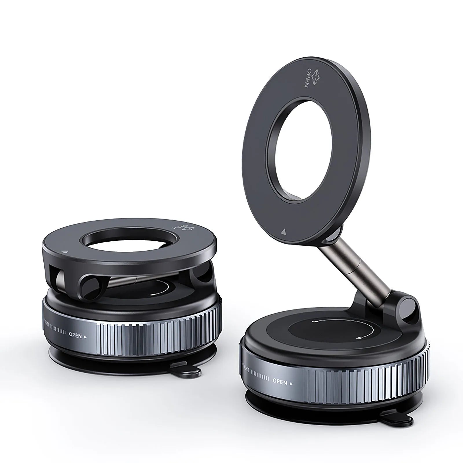 Car Mount Electric Vacuum Magnetic Holder Foldable Strong Suction Stand For Cell Phone For iphone 12 13 14 15 16 Live Streaming