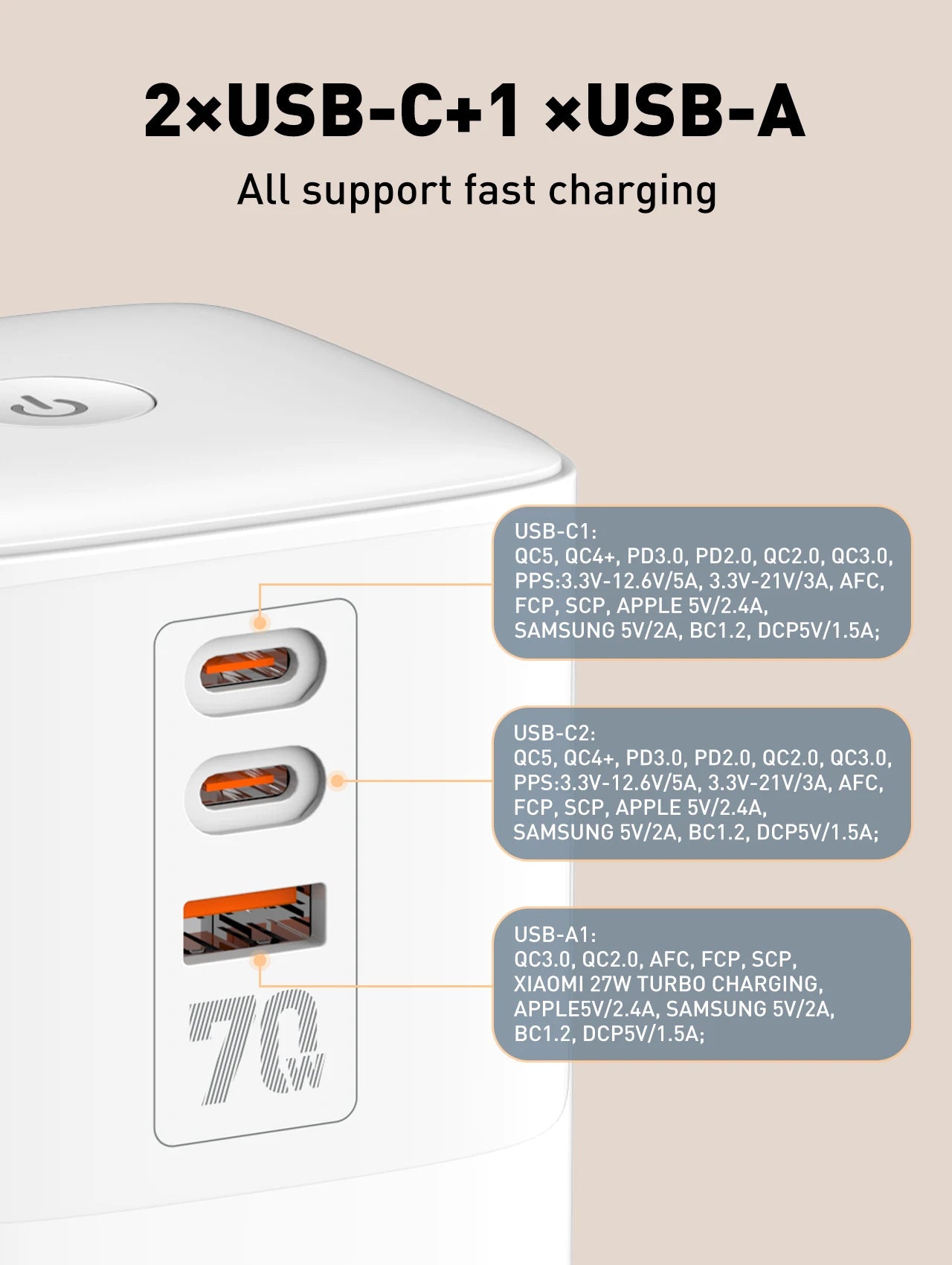 1-Tower 4 Way Outlets Socket 70W USB Multi Power Strip Vertical 2m Extension Power Cord UK EU US AU Plug with Overload Protector