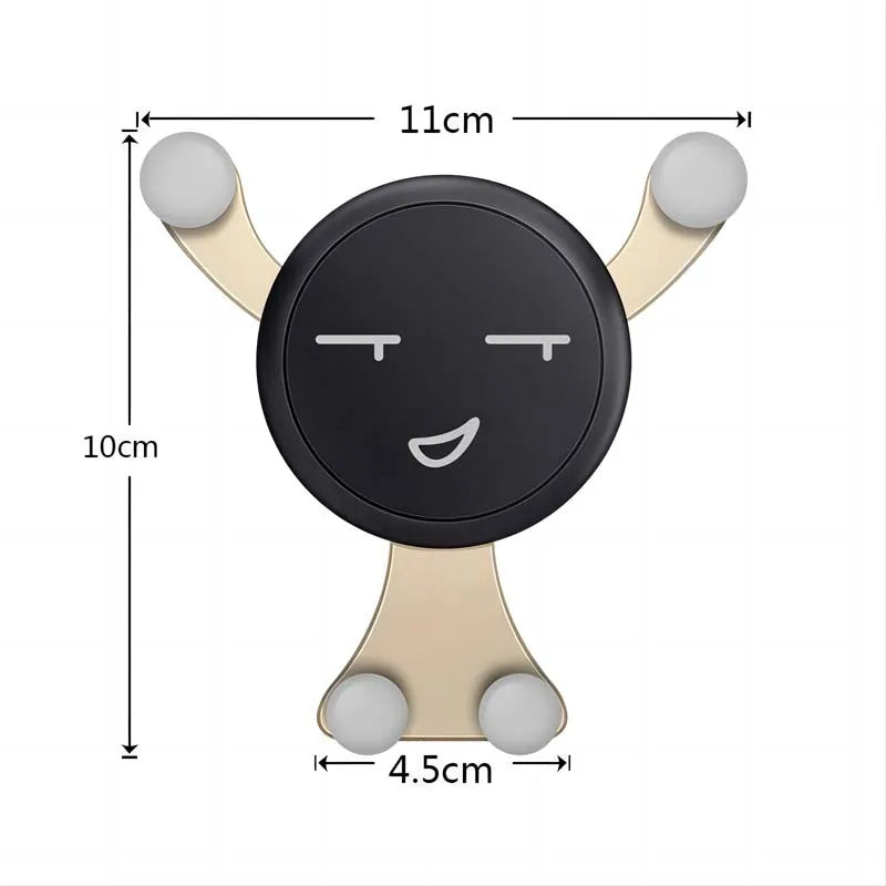 Gravity Car Phone Holder Air Vent Hook Mobile Phone Mount GPS for iPhone Samsung Xiaomi Car Bracket Universal Smartphone Stand