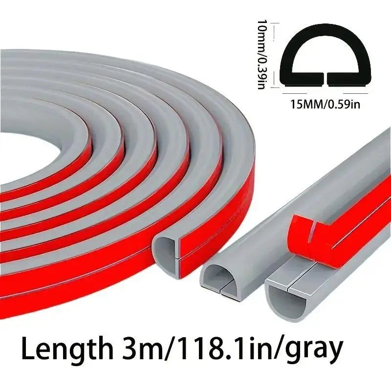 Trapezoid Slot Floor Cord Cover Cord Protector Extension Wiring Duct 3M 15mm Electric Wire Slot Cable Manage Cable Hider Organiz