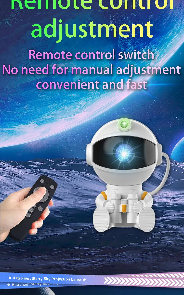 Astronaut Projector Galaxy Starry Night Lights for Bedroom LED Nebula Lamp Decoration Child Adult Holiday Gift
