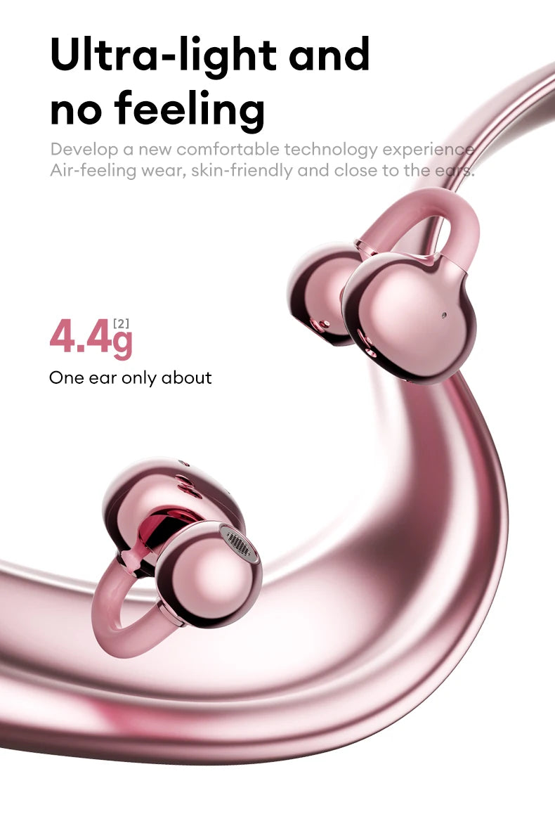 Original Lenovo LE302 Wireless Headphones Ear Clip Bluetooth 6.0 Earphones HIFI Stereo Music Call Game Noise Cancelling Earbuds