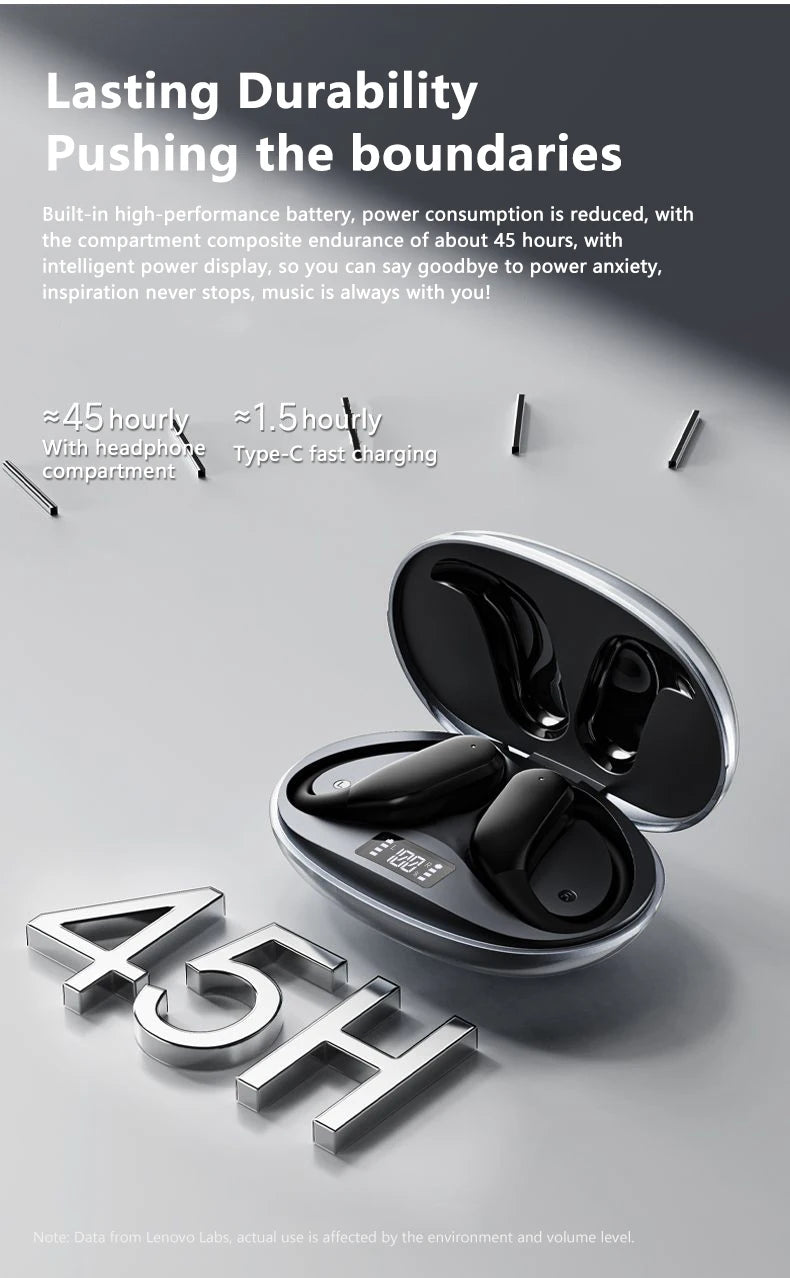 Lenovo XT55 Original Wireless Headphones OWS 5.4 Bluetooth Earphone HIFI Stereo Music Call Game Earbuds Sport Waterproof Headset