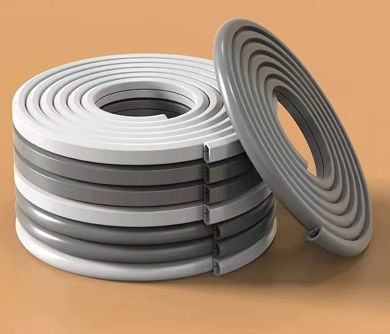 15mm 3M/5M Invisible Adhesive Cable Raceway - Anti-Step Cord Protector Soft Wire Cover with Cap for Wall Home Office Use