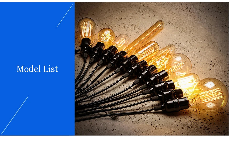 Vintage Edison Bulb E27 40w 220v Ampoule Vintage Bulb Edison Lamp Filament Incandescent Light Bulb Indoor Decor Edison Lamp