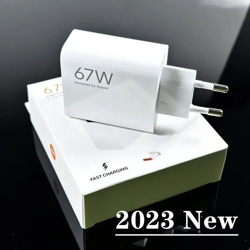 Xiaomi Charger 67W EU Fast Charge Power Adapter 6A Type C Cable For Xiaomi 12 11 POCO X5 X4 Pro Redmi Note 9 10 11 Pro