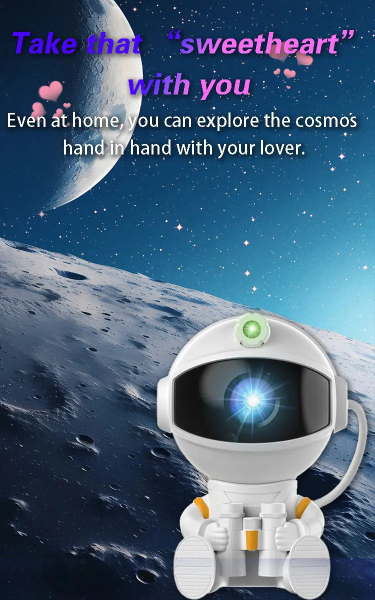 Astronaut Projector Galaxy Starry Night Lights for Bedroom LED Nebula Lamp Decoration Child Adult Holiday Gift
