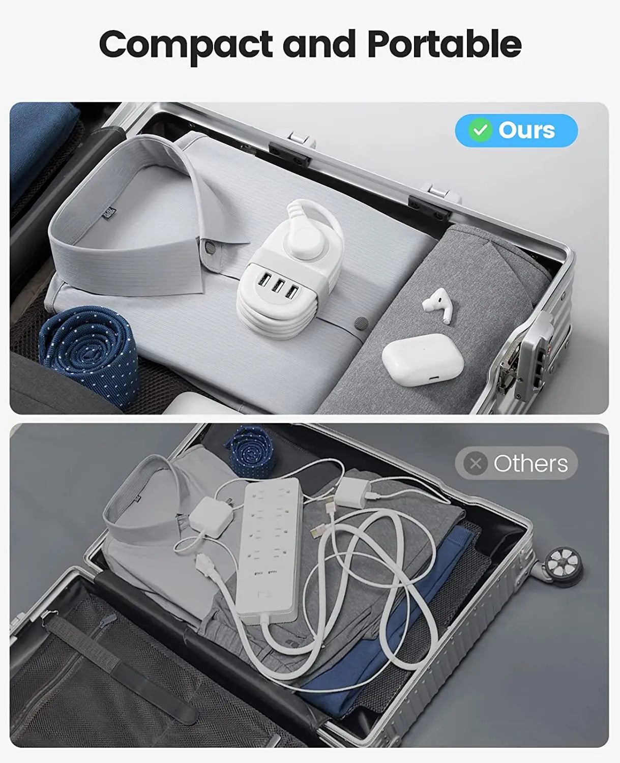ORICO Power Strip AC Outlets Multitap Socket Extension Cord Electrical Power Strip With USB Type C PD Fast Charging Network Filt
