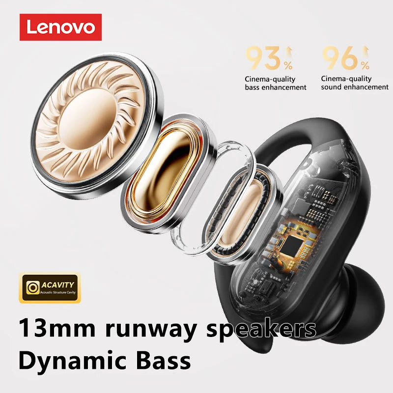 Lenovo XT55 Original Wireless Headphones OWS 5.4 Bluetooth Earphone HIFI Stereo Music Call Game Earbuds Sport Waterproof Headset