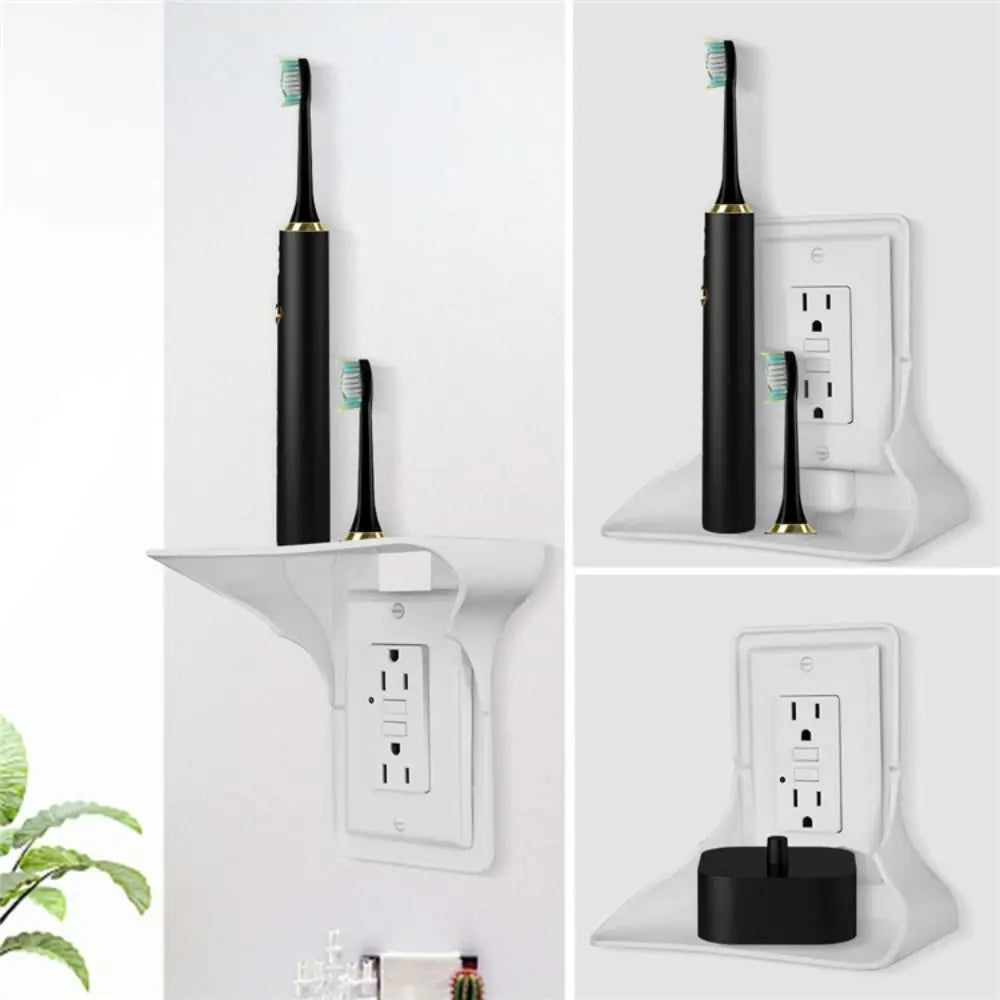 Wall Outlet Shelf Convenient Sturdy Mobile Phone Charging Holder Cable Usb Rack For Bathrooms Kitchens Living Rooms