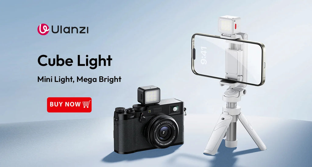 Ulanzi MA35 Selfie HandGrip Booster Bluetooth Shutter for iPhone 16 15 Android phone Photo Stabilizer Cold Shoe 1/4" Screw Mount