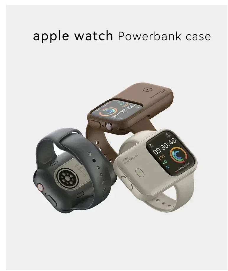 Portable Wireless Charger 1200mAh Spare Battery Powerbank Device For Apple Watch8 7 6 5 4 SE Ultra for iWatch Fast Charging case
