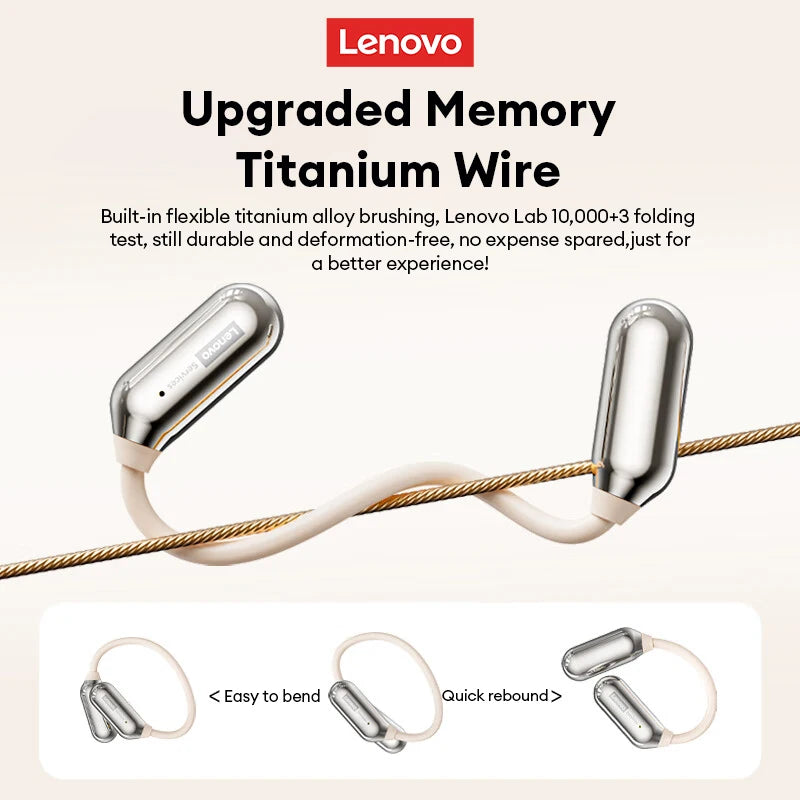 Lenovo LE503 OWS Bone Conduction Wireless 6.0 Bluetooth Headphones HD Stereo Music Game Earphones Noise Cancelling Sport Earbuds