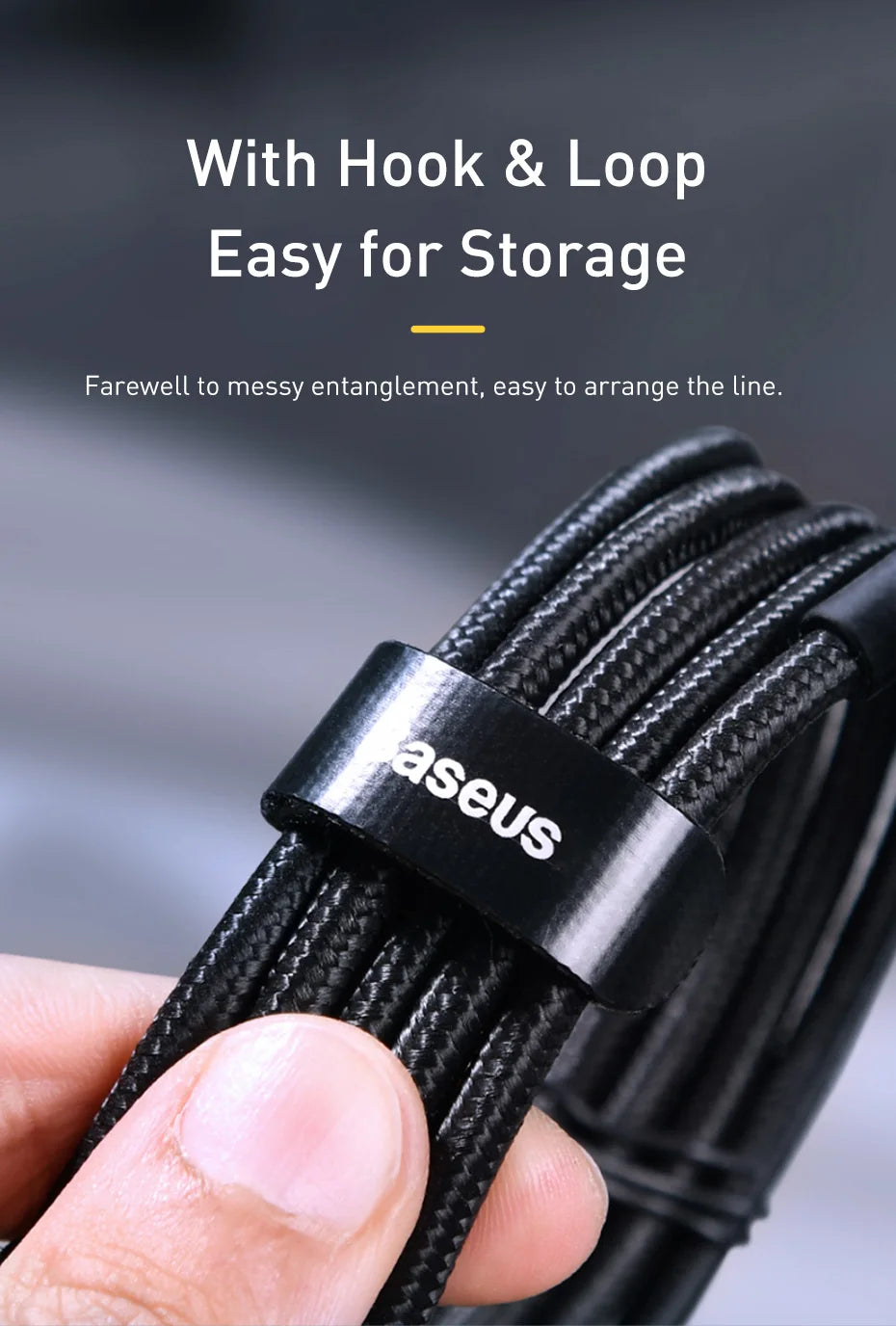 4-Baseus USB-C to USB-C 100W Fast Charging Cable – 5A PD Quick Charge for MacBook, Apple , Samsung