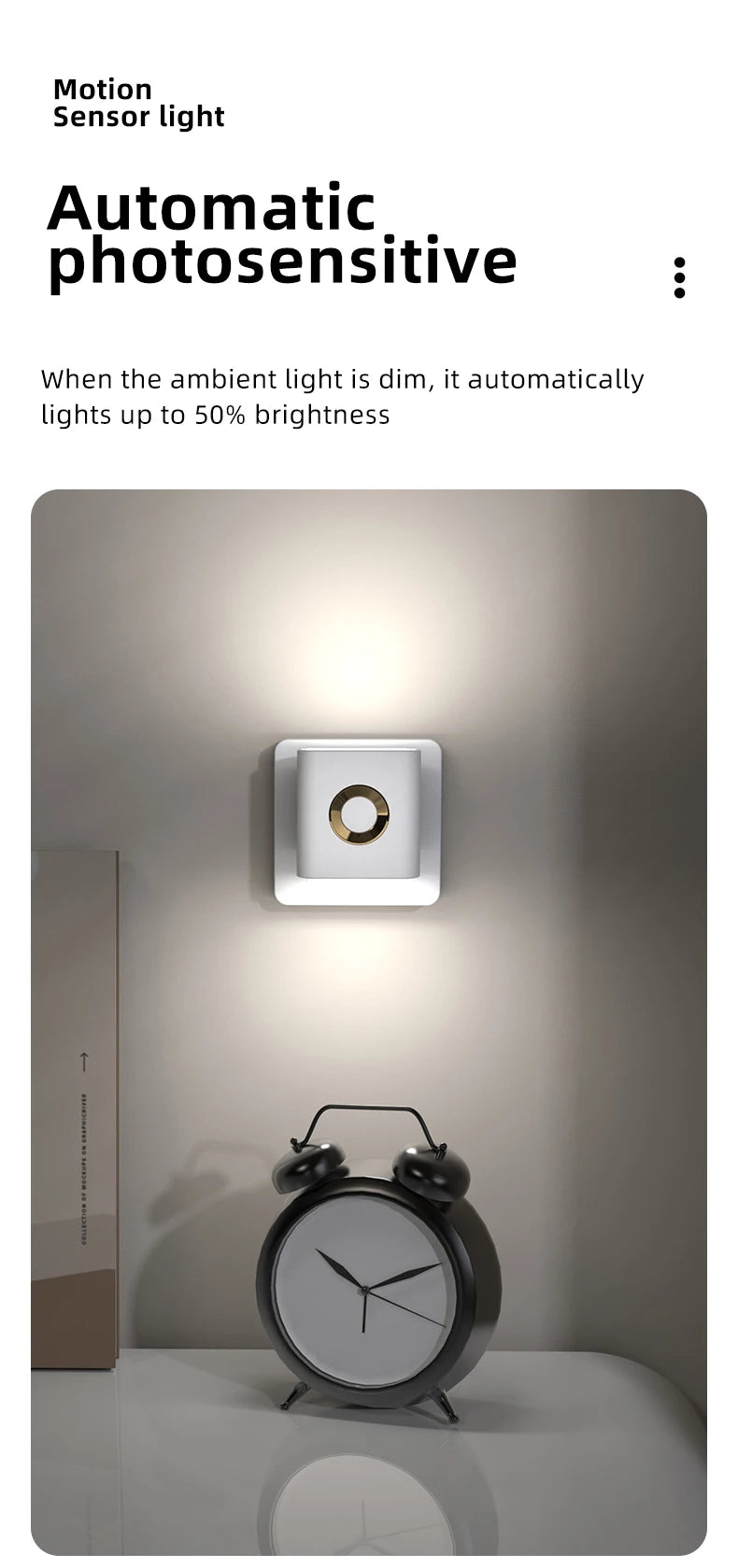 GGbingo Rechargeable Smart Home LED Night Light with Motion Sensor